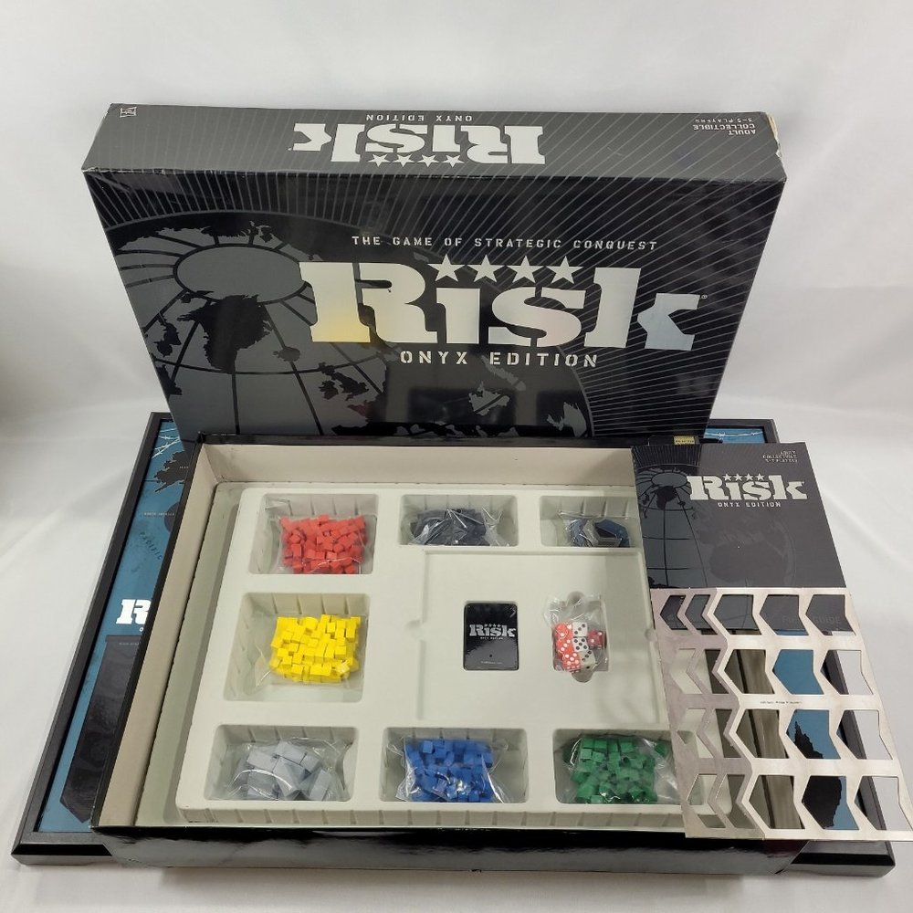 Risk Onyx Edition Adult Collectible 2009 Board Game by Hasbro